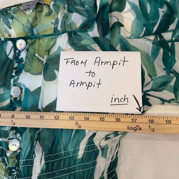 Anthropologie Fig And Flower Size-XL Midi Dress Tiered  Floral Boho - Picture 4 of 16